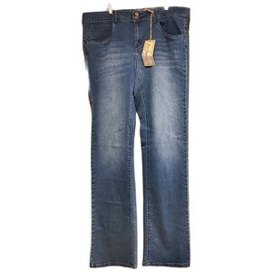 New! Spoon Jeans Plus Sz 21 Tall Bootcut Flap Pocket Stretch Distress Wash Drag